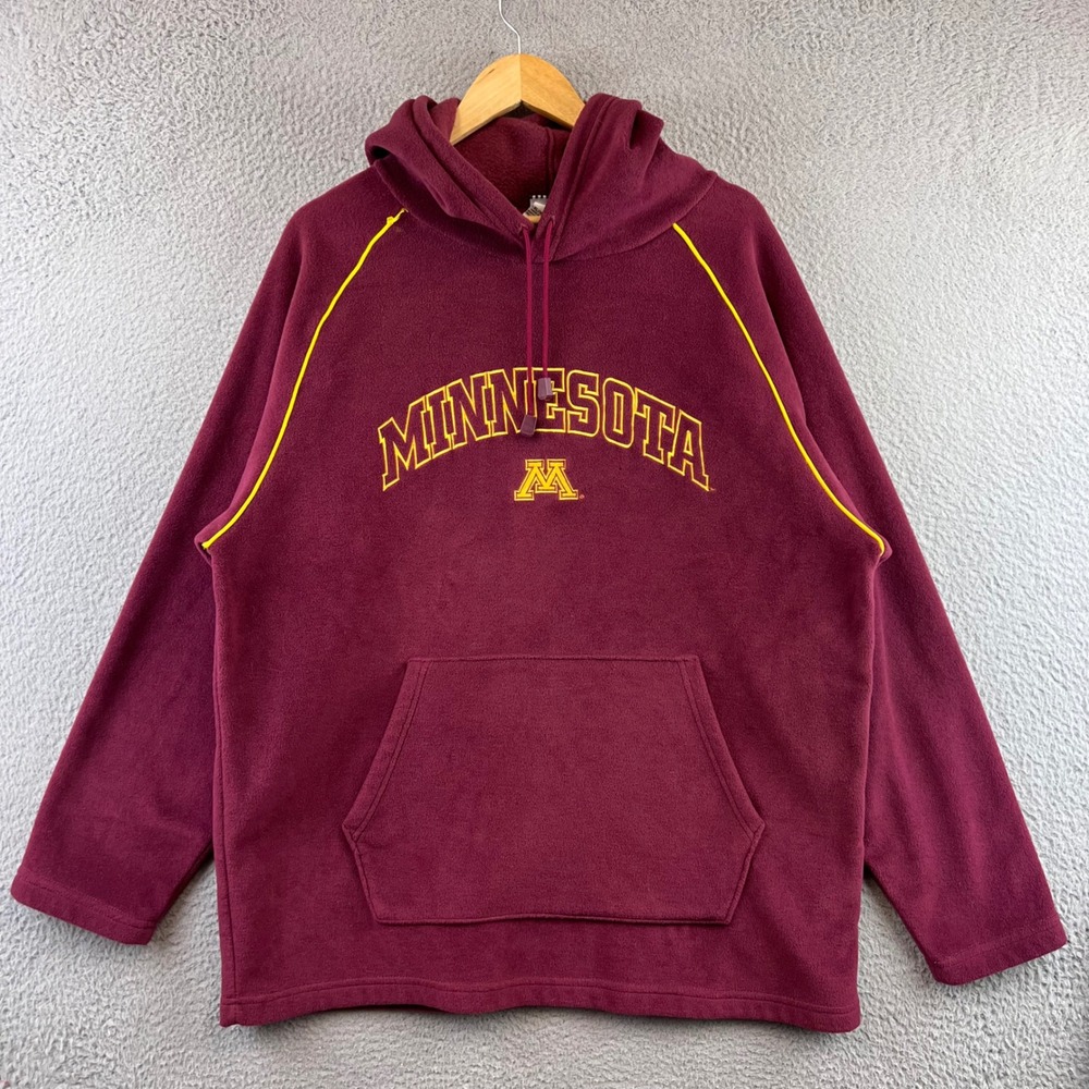 Vintage Minnesota Gophers Fleece Hoodie  Pullover Mens XL